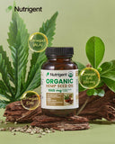 Nutrigent Organic Hemp Seed Oil Capsules side view