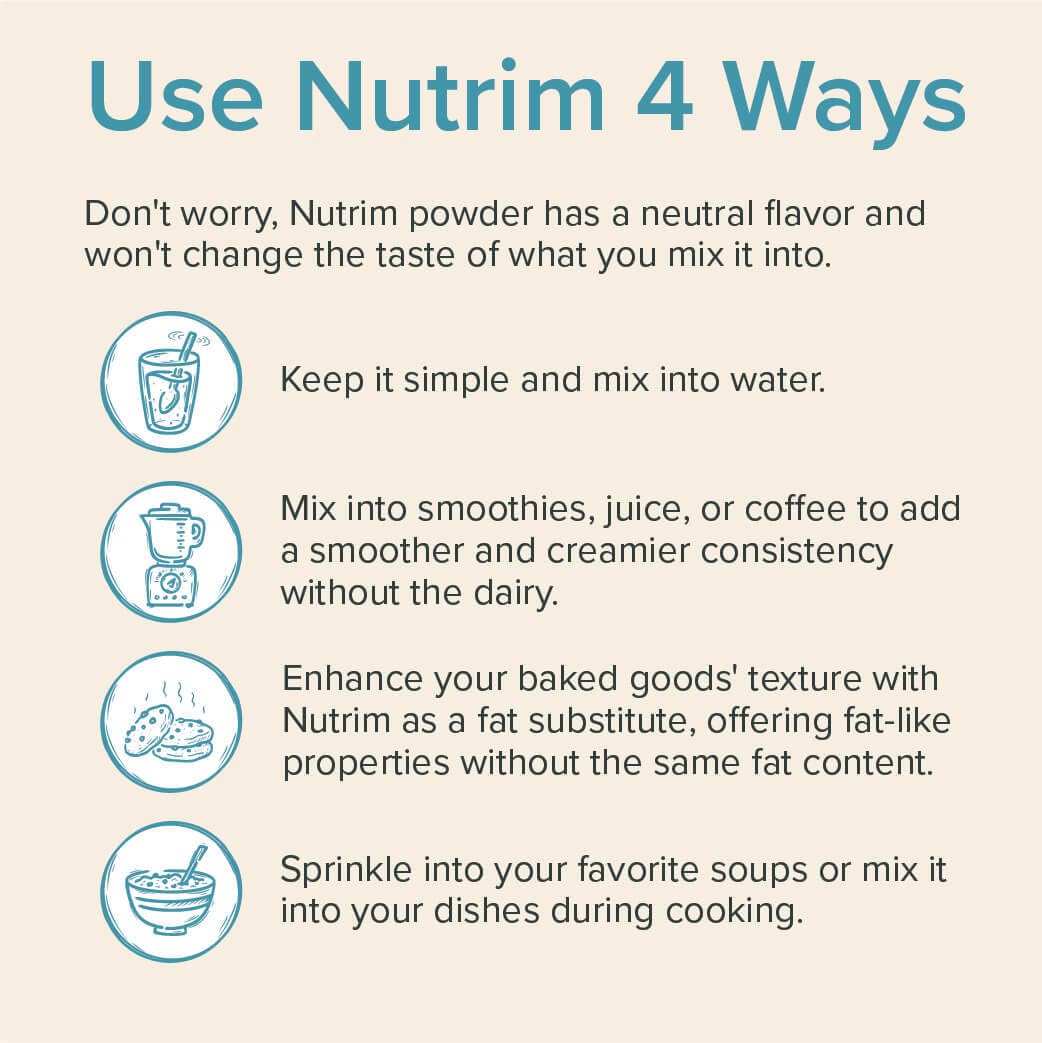 NUTRIM Oat Bran Power 225g close-up of powder
