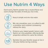 NUTRIM Oat Bran Power 225g close-up of powder