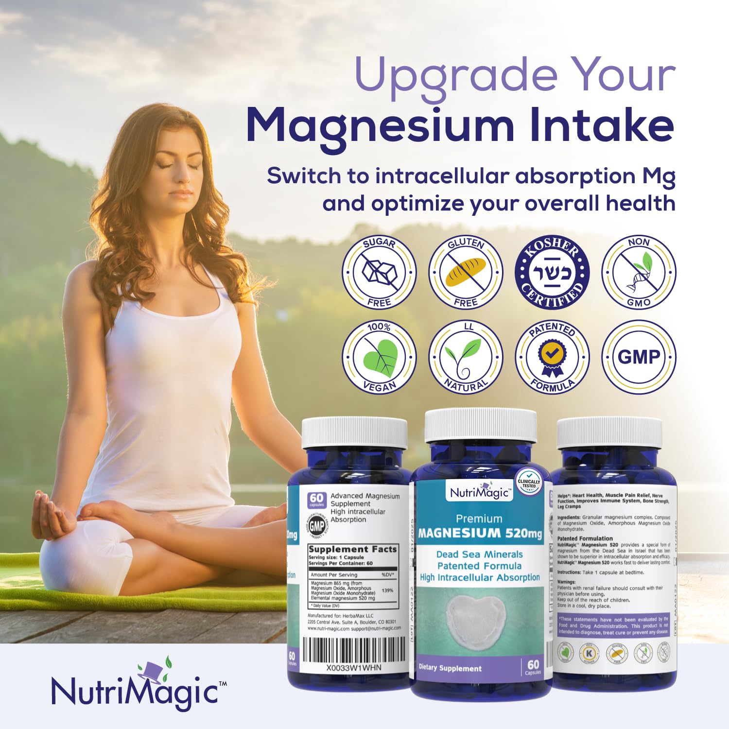 NutriMagic Magnesium Supplement 109g nutritional information
