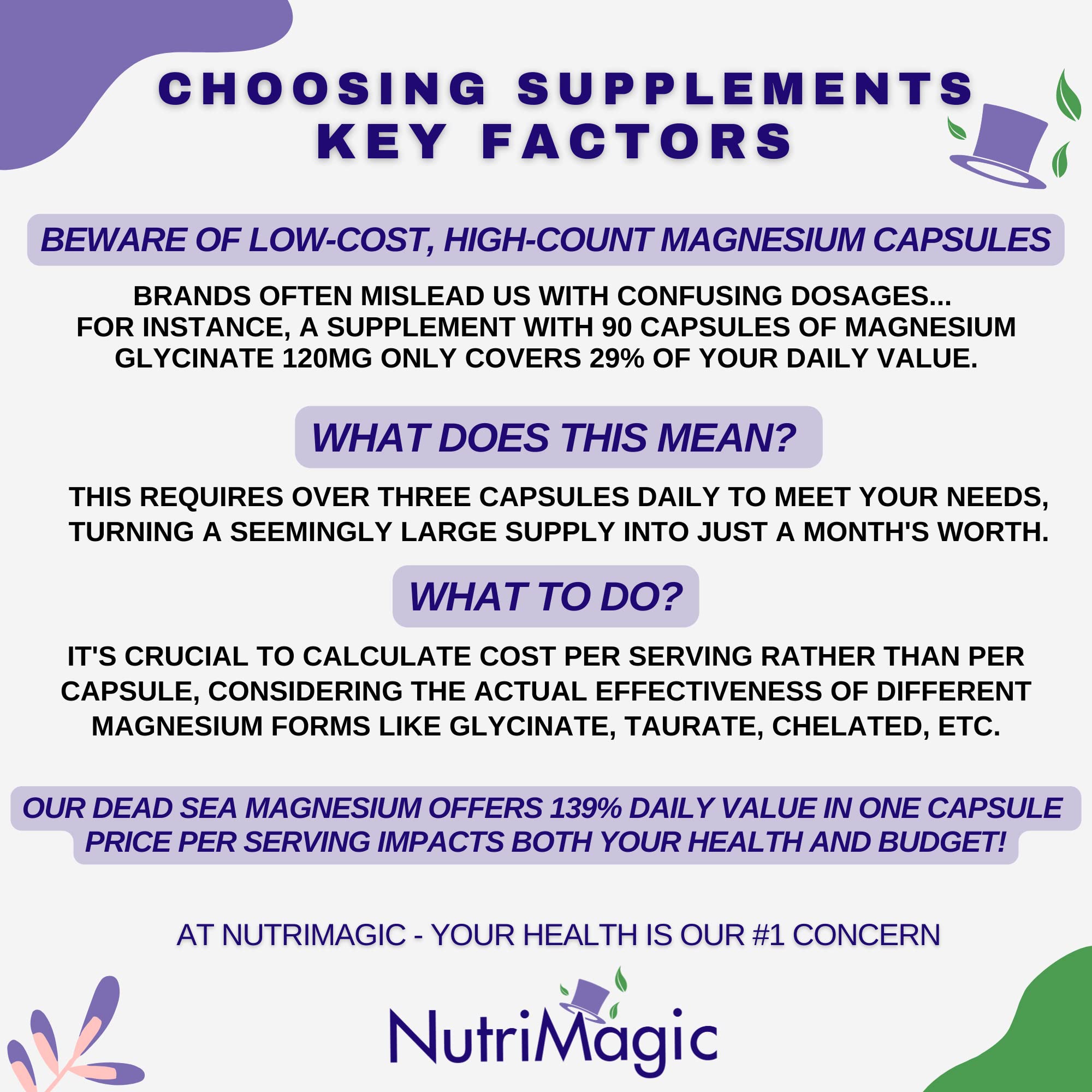 NutriMagic Magnesium Supplement 109g packaging