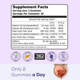 NutriMagic Saffron Gummies strawberry flavour close-up