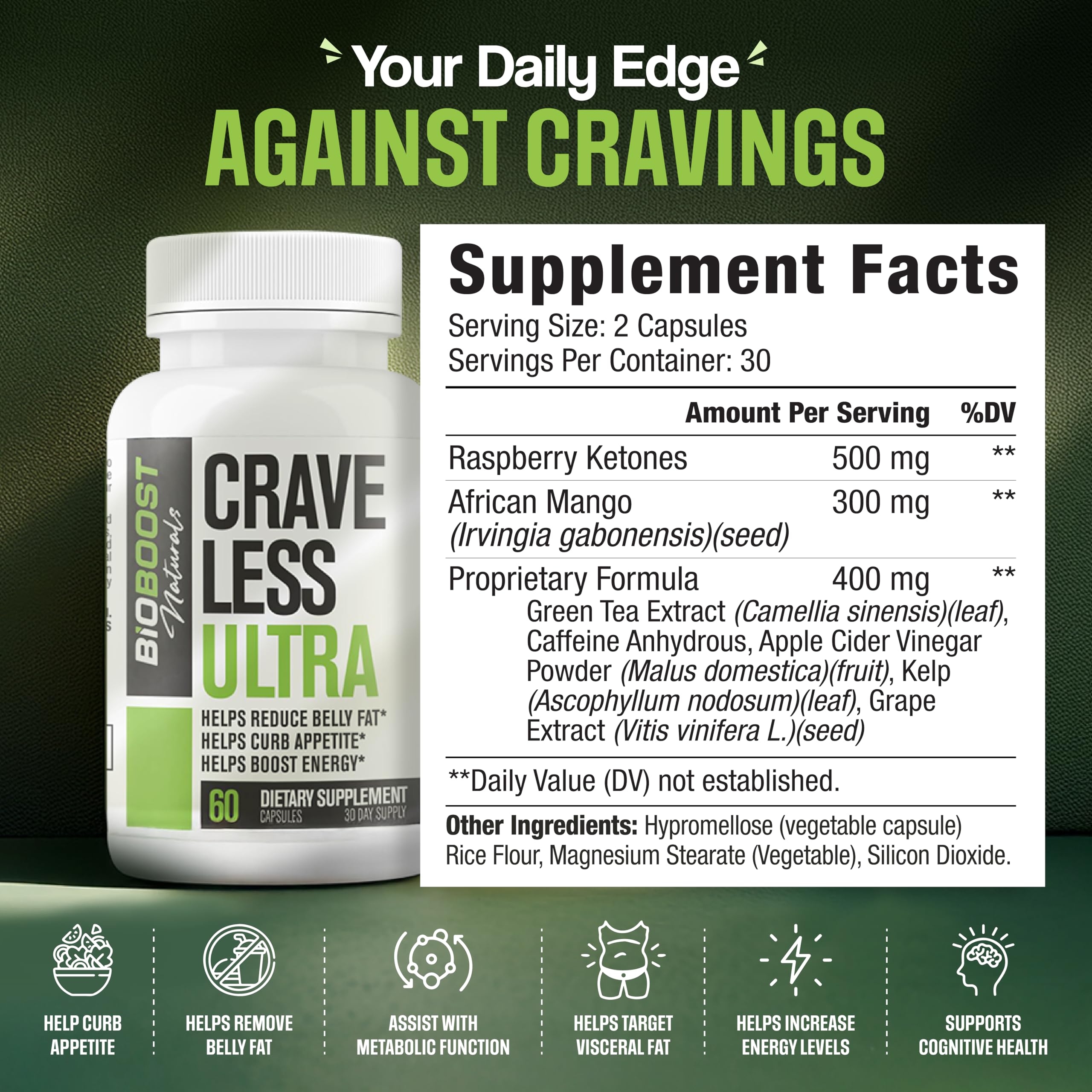 Nutrimend IQ Crave Less Ultra supplement capsules close-up