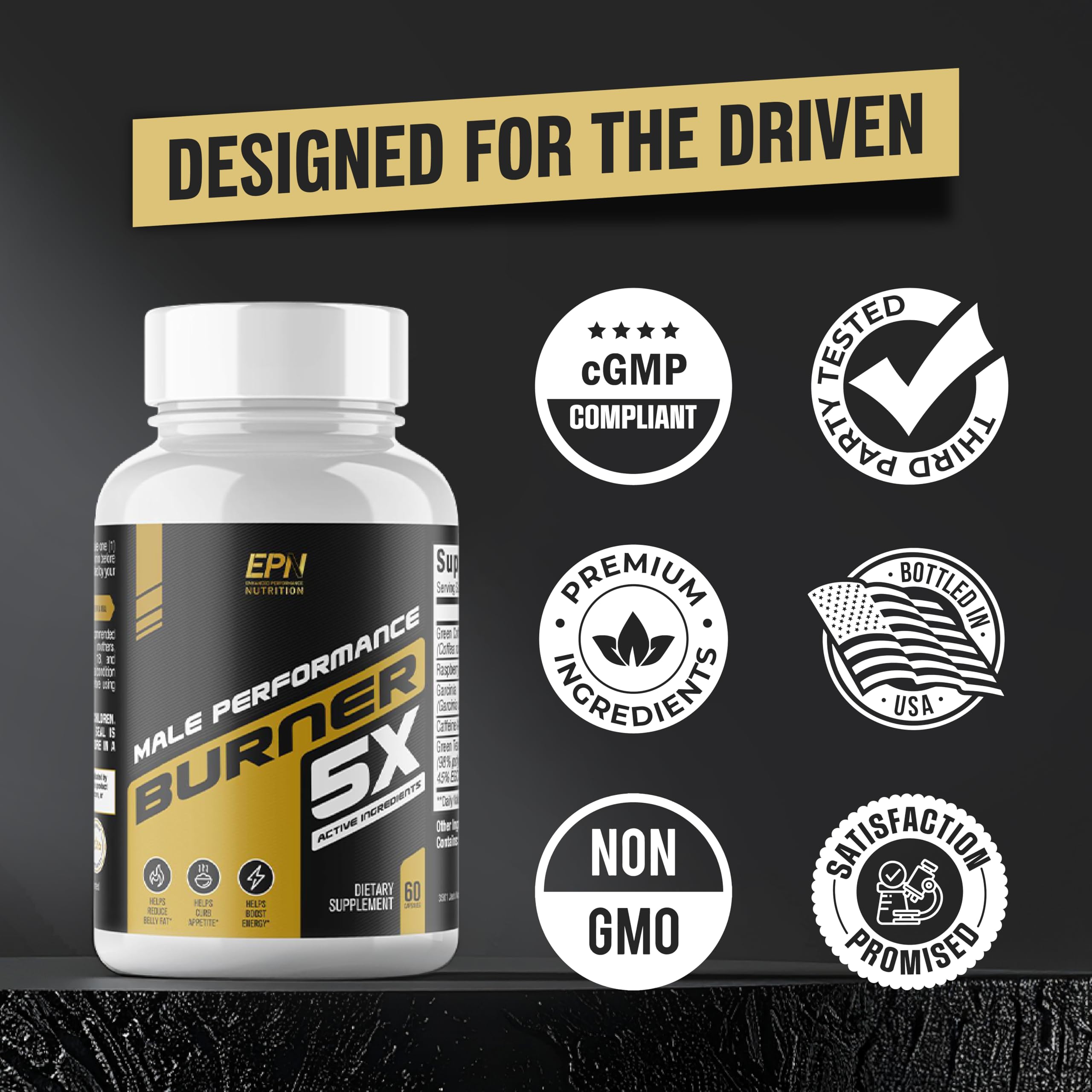 Nutrimend IQ Male Performance Fat Burner 68g product label
