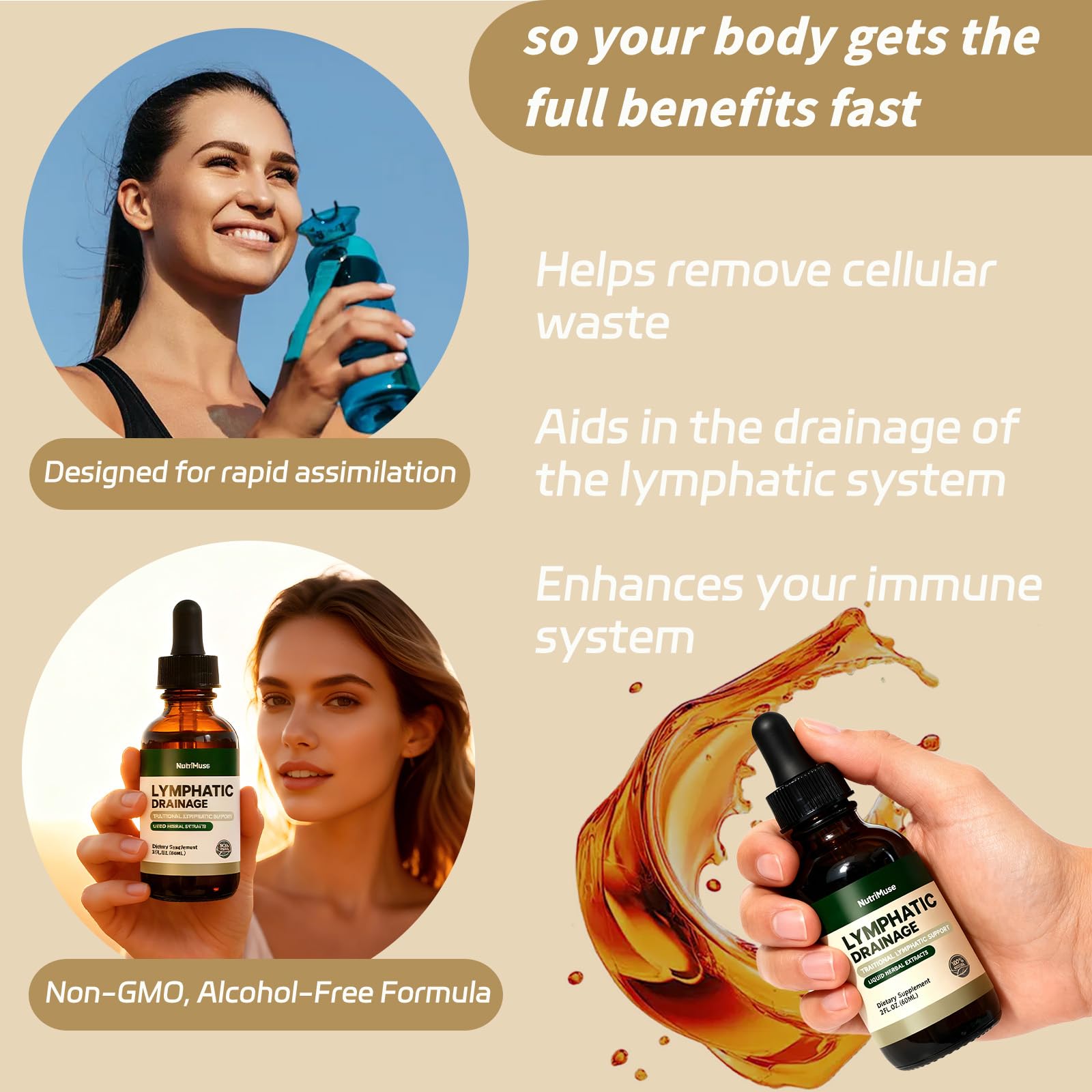 NutriMuse Echinacea Lymphatic Support Drops packaging