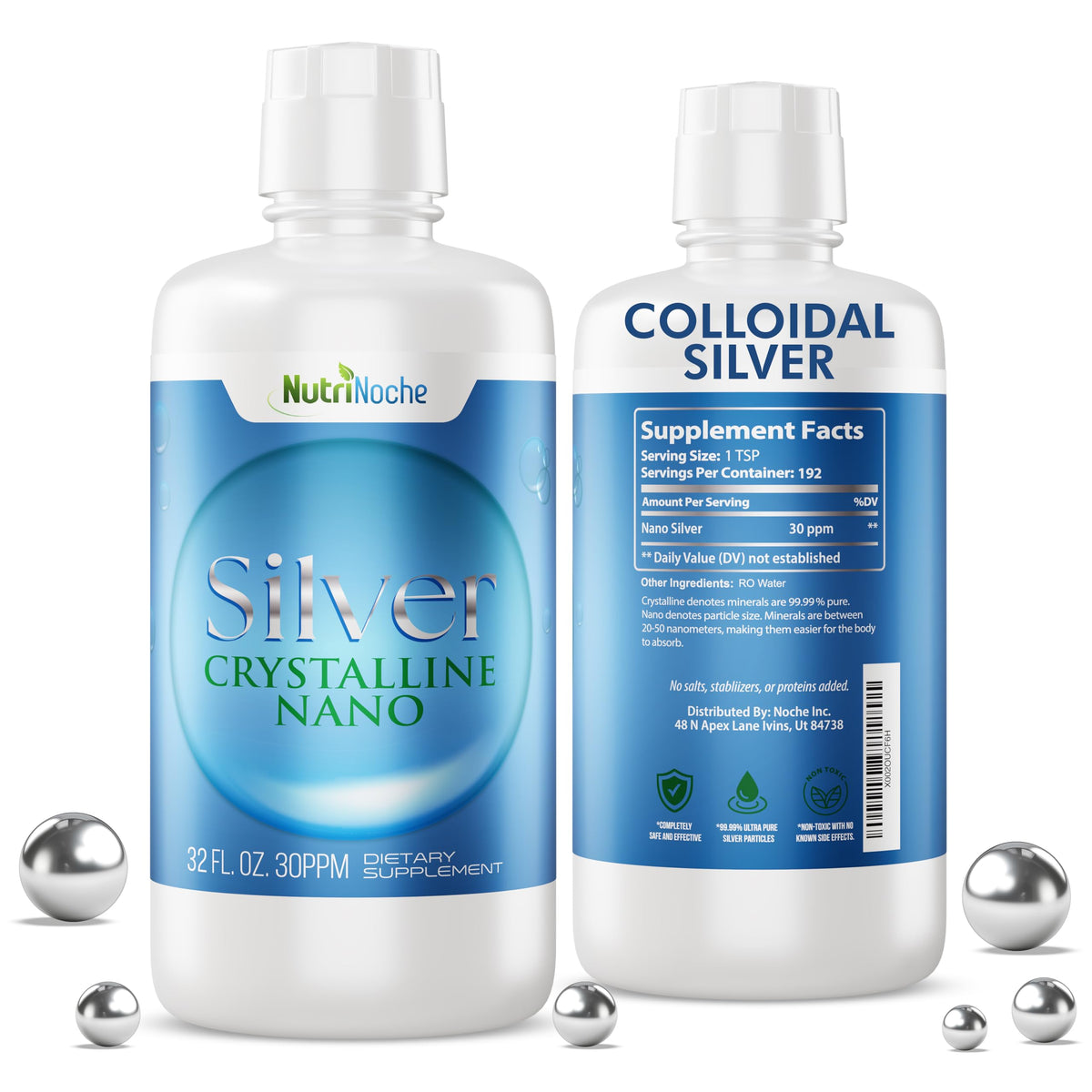 NutriNoche Colloidal Silver 1070g front view