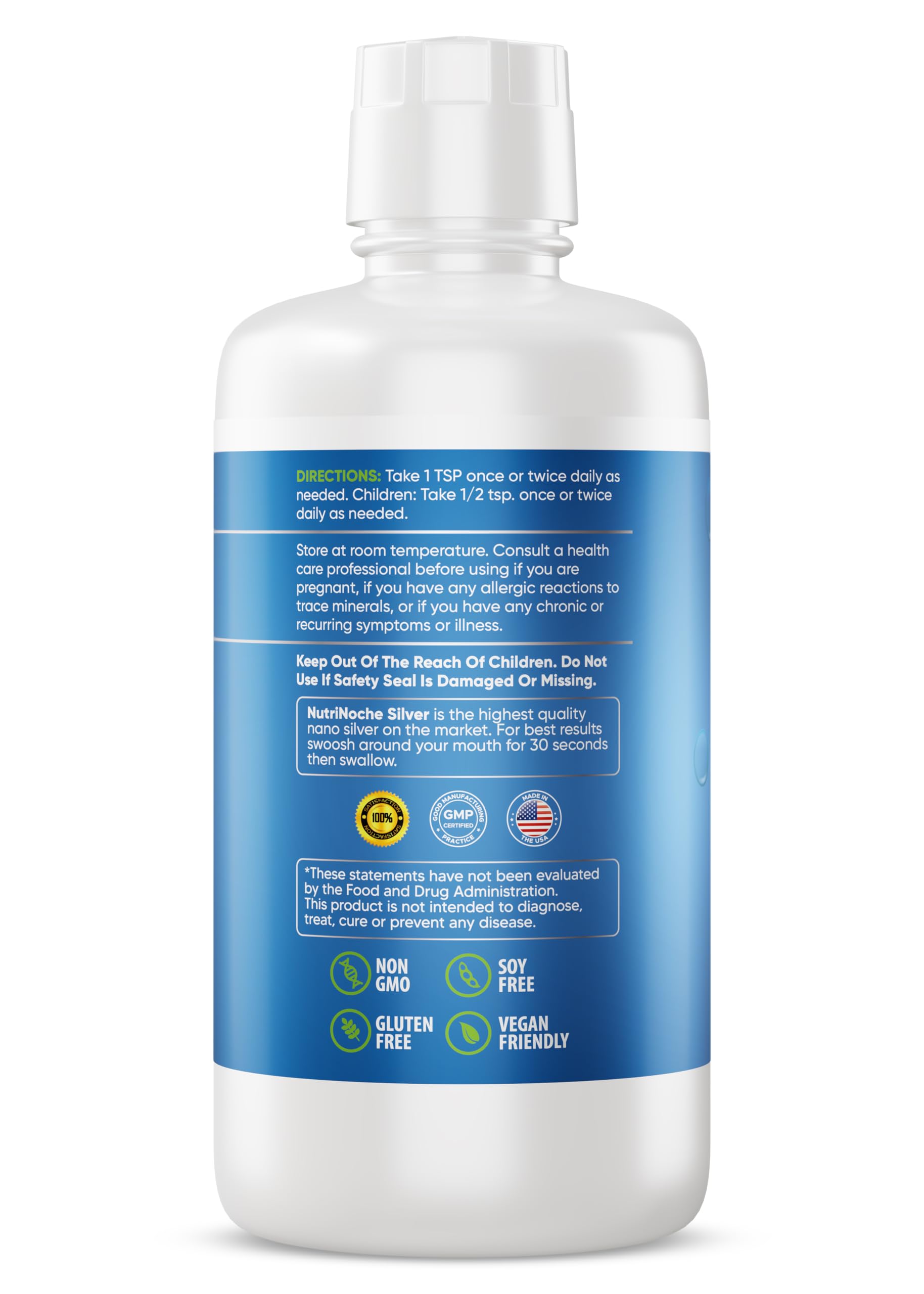 NutriNoche Colloidal Silver 1070g side view