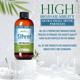 NutriNoche Colloidal Silver Liquid 99.99% Pure label close-up