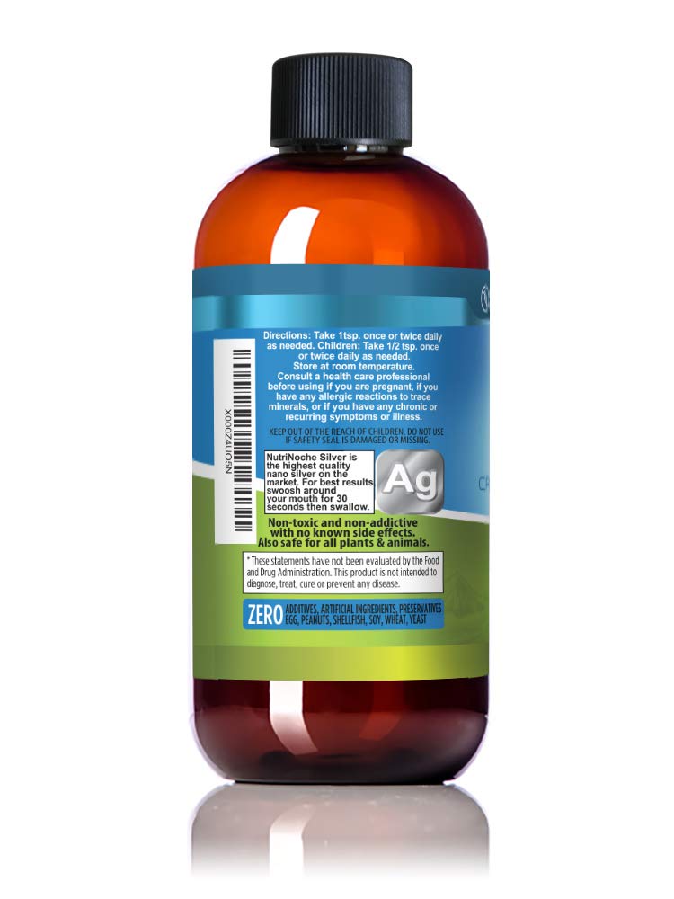 NutriNoche Colloidal Silver Liquid 99.99% Pure packaging