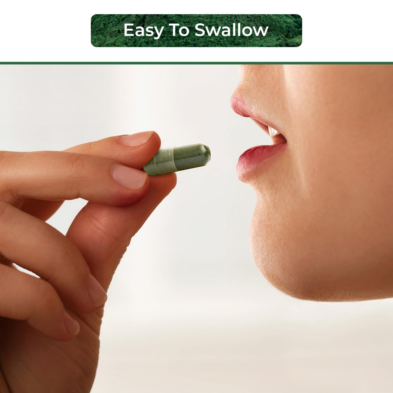 NUTRINPRO Spirulina Capsules in lifestyle setting