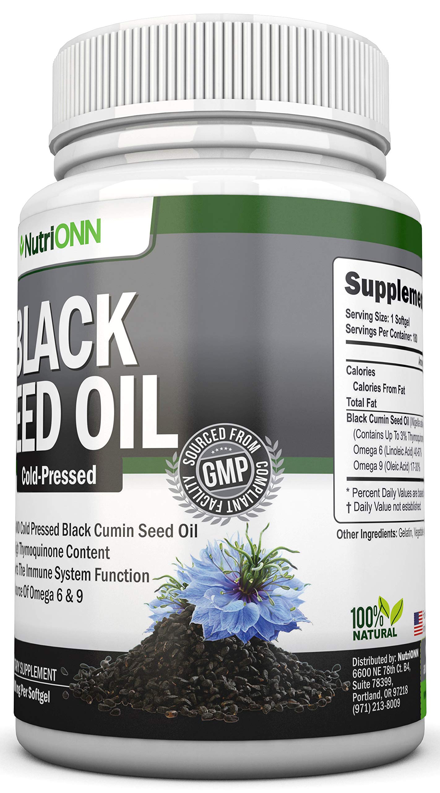 NutriONN Black Seed Oil 28g packaging details