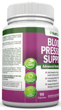 NutriONN Blood Pressure Support Supplement on a wooden table