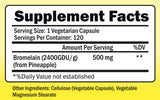 NutriONN Bromelain bottle with a measuring spoon
