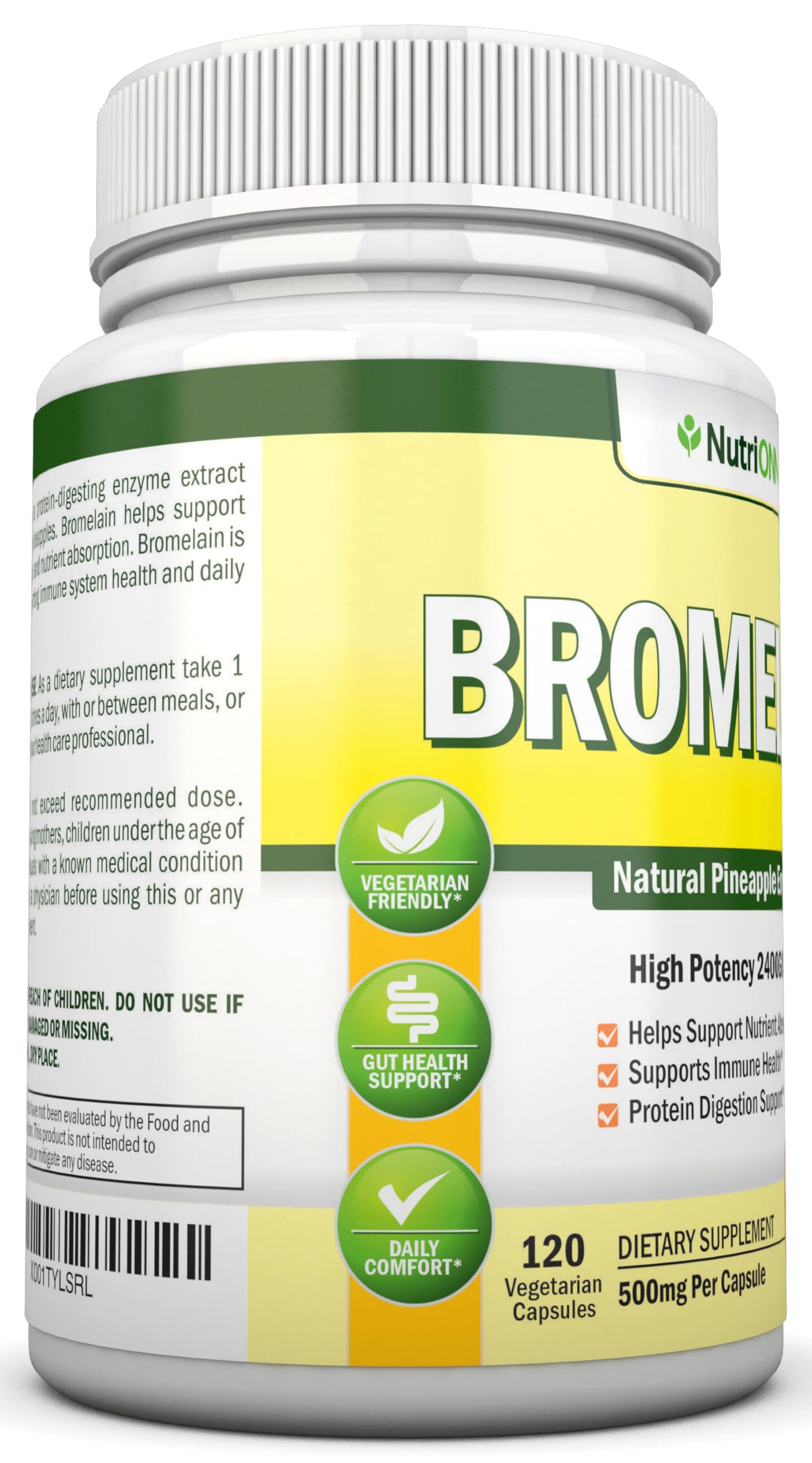 NutriONN Bromelain ingredients list