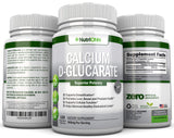 NutriONN Calcium D-Glucarate 500mg capsules with a measuring spoon