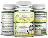 NutriONN Colostrum 100g with a glass of water