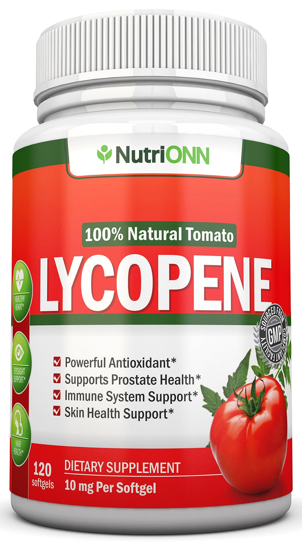 NutriONN Lycopene Antioxidant Supplement front view