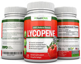 NutriONN Lycopene capsules in a hand