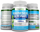 NutriONN Magnesium Glycinate bottle with a measuring spoon