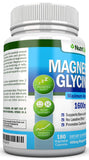 NutriONN Magnesium Glycinate capsules on a wooden surface