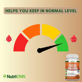 NutriONN Organic Ceylon Cinnamon capsules on a wooden table