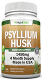 NutriONN Psyllium Husk Capsules front view, 272g bottle