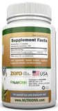 NutriONN Psyllium Husk Capsules side view with label