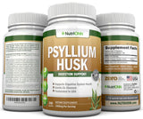NutriONN Psyllium Husk Capsules with water glass