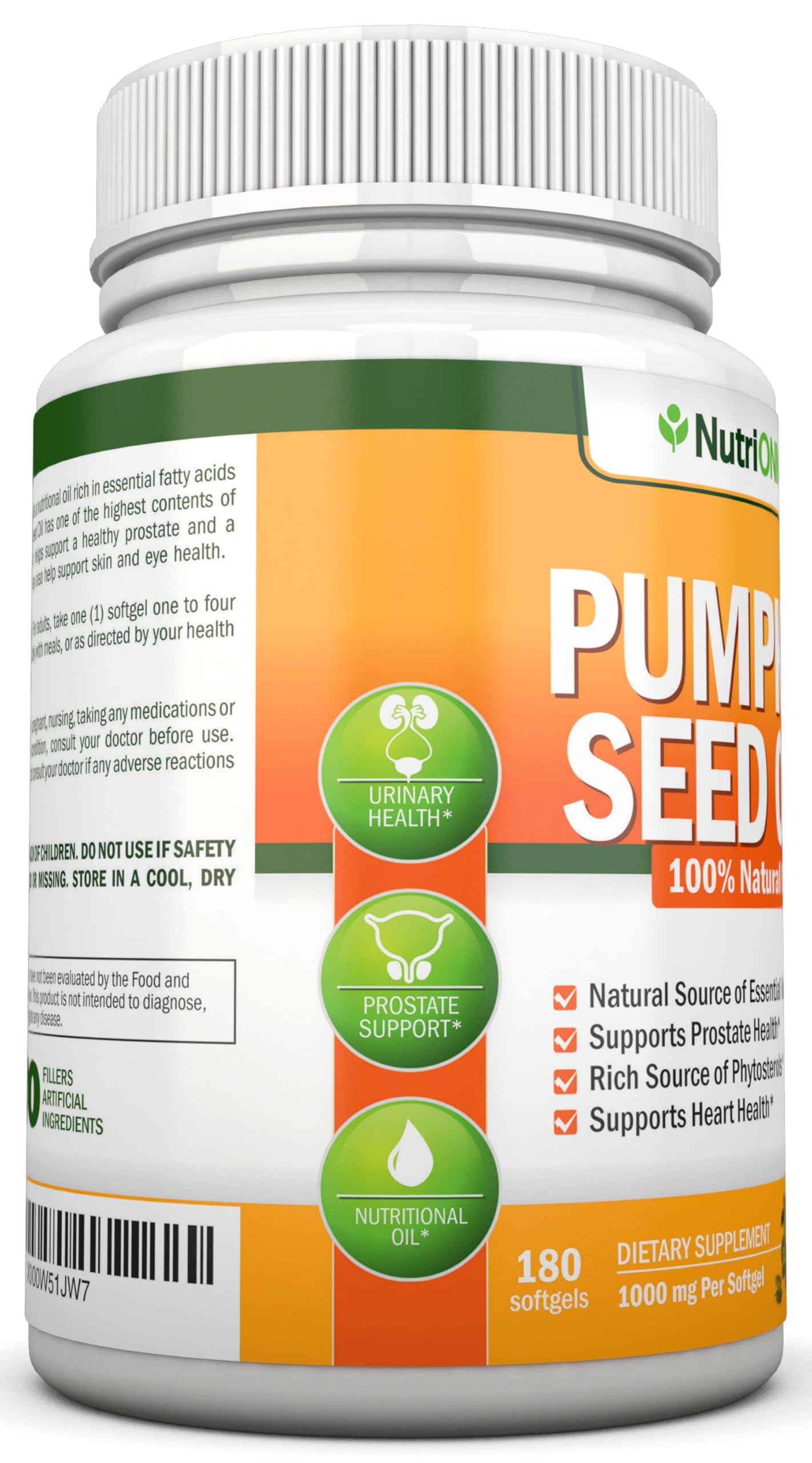 NutriONN Pumpkin Seed Oil Capsules in a lifestyle setting