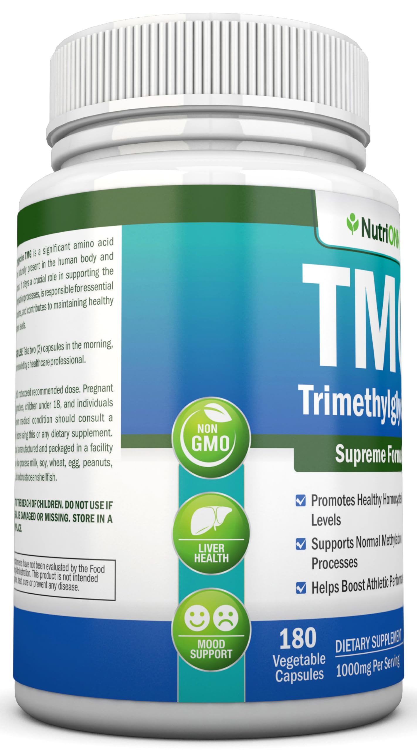 NutriONN Trimethylglycine TMG Supplement packaging