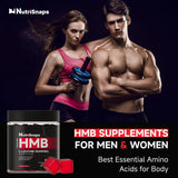 Nutrisnaps HMB and L-Leucine Gummies in hand