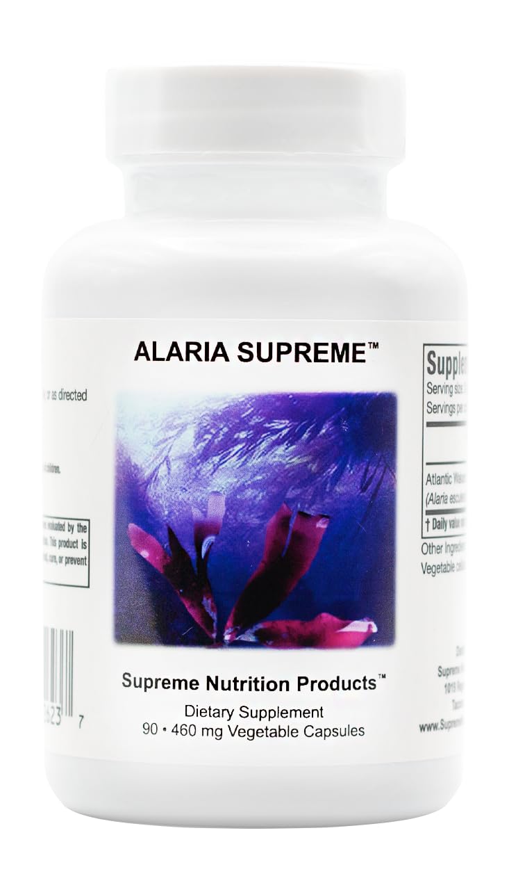 Nutrition Alaria 100% Pure Atlantic Wakame capsule bottle front view