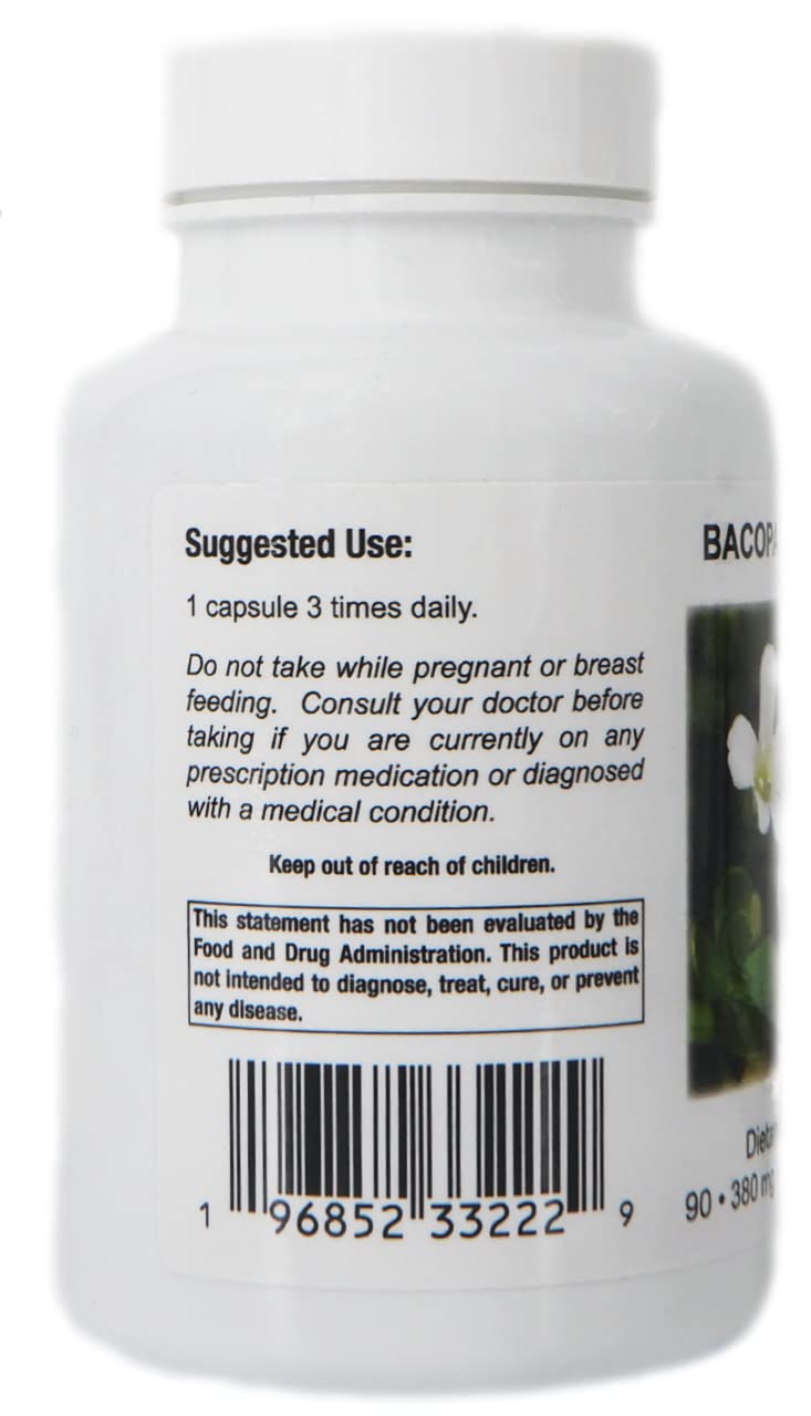 Nutrition Bacopa Monnieri 68g packaging details