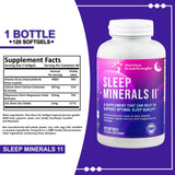Nutrition Breakthroughs Sleep Minerals II ingredients list on the box