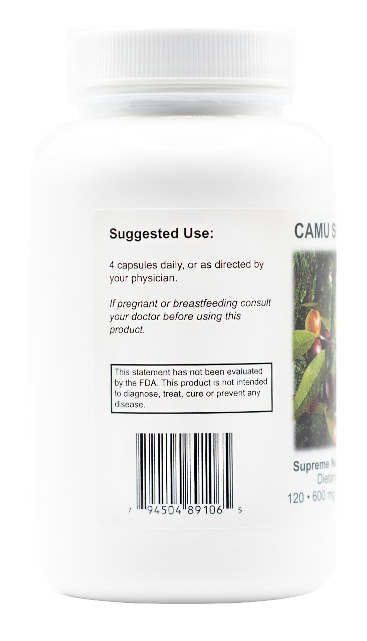 Nutrition Camu Camu Capsules packaging side view
