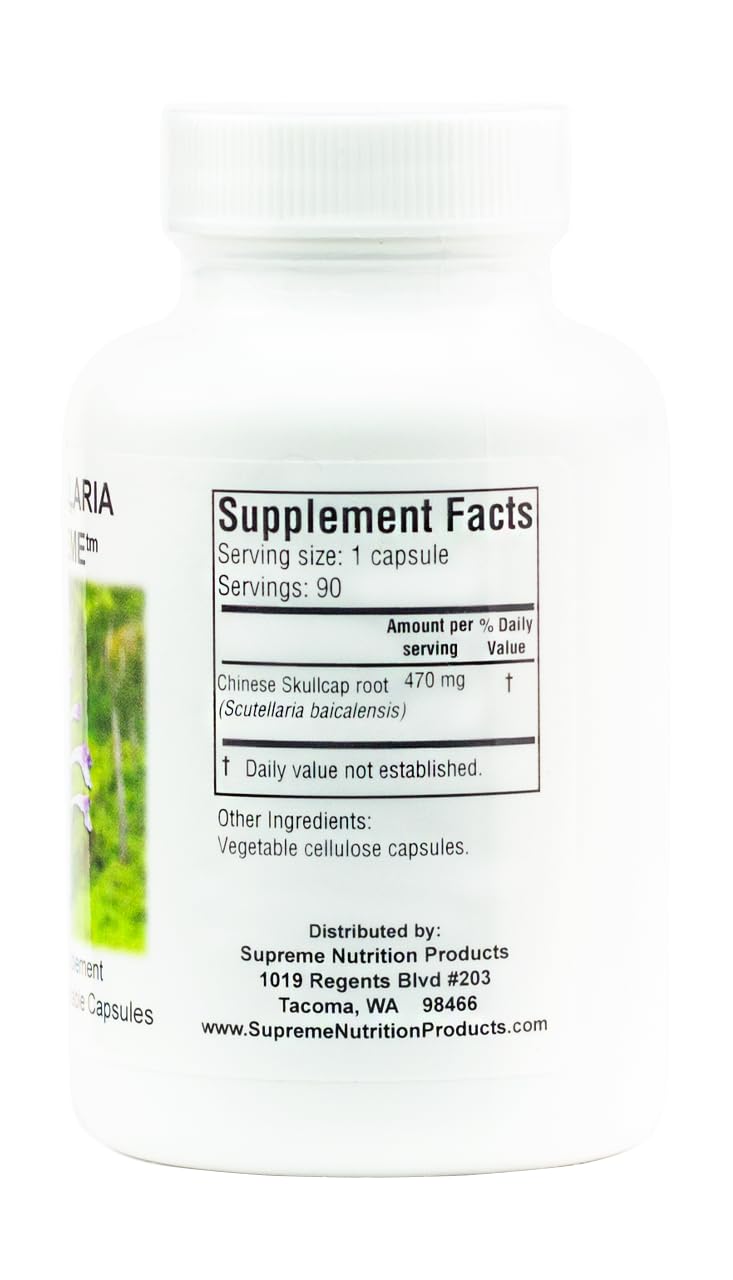 Nutrition Chinese Skullcap Capsules side view