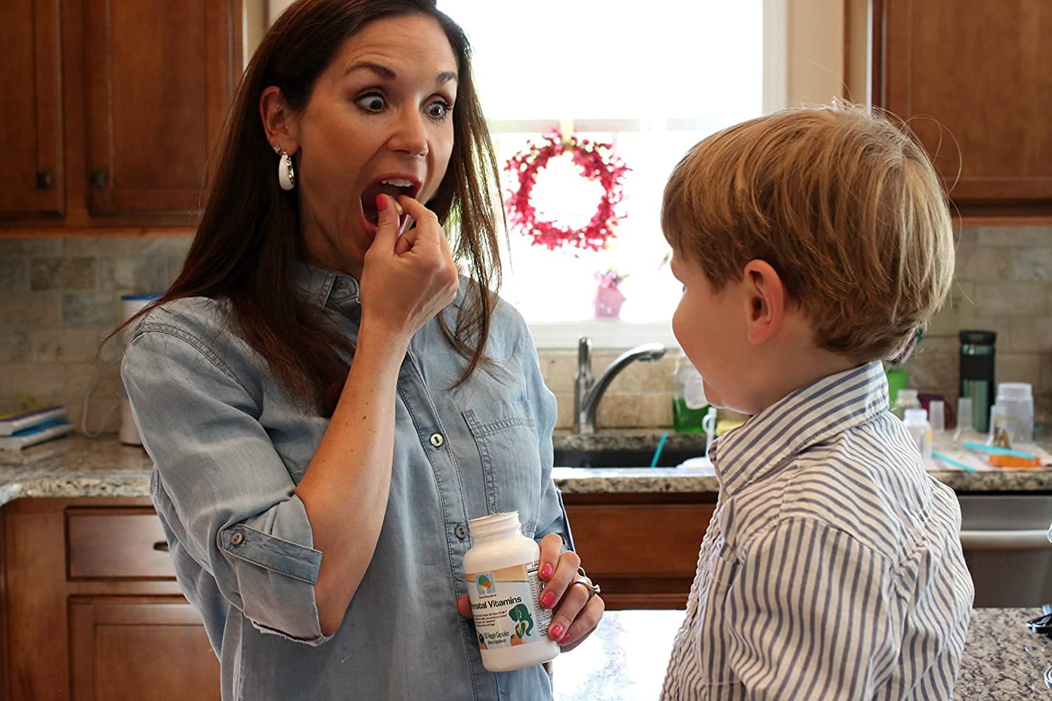 Nutrition facts label of Raise Them Well Multivitamins for Kids