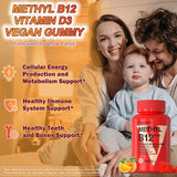 Nutrition facts label on VEGEPOWER Vegan Gummies bottle