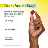 Nutrition information of MegaFood daily wellness + Calm Magnesium Chews