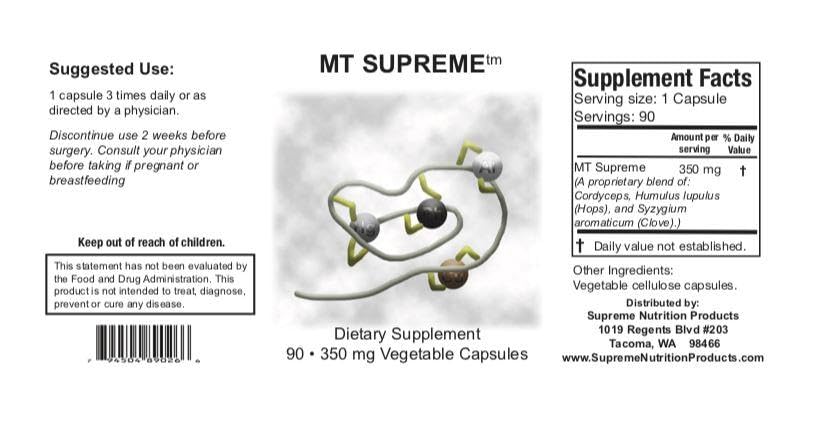 Nutrition MT Blended Vitamin Capsules packaging