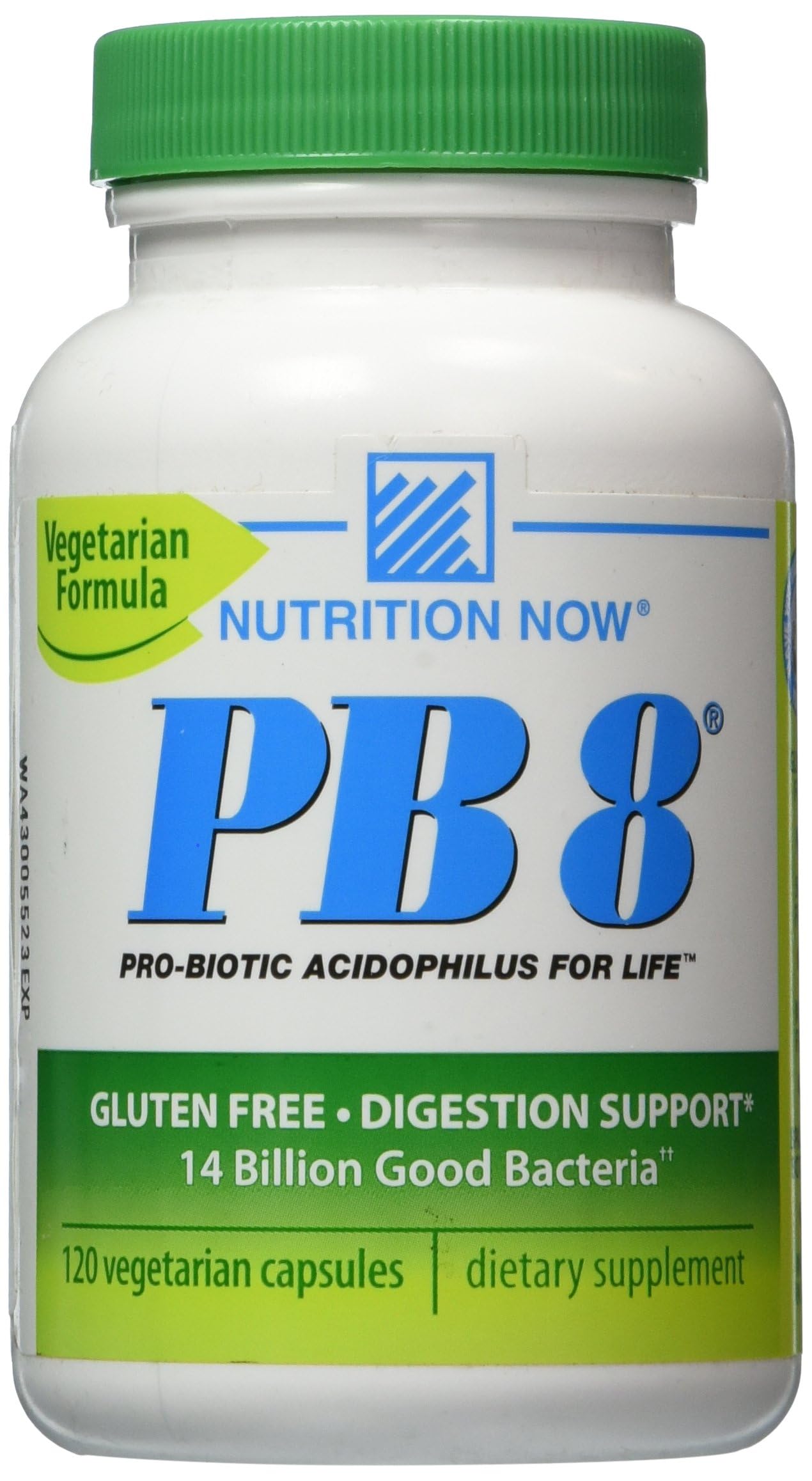 Nutrition Now PB-8 Probiotic Capsules front view with packaging