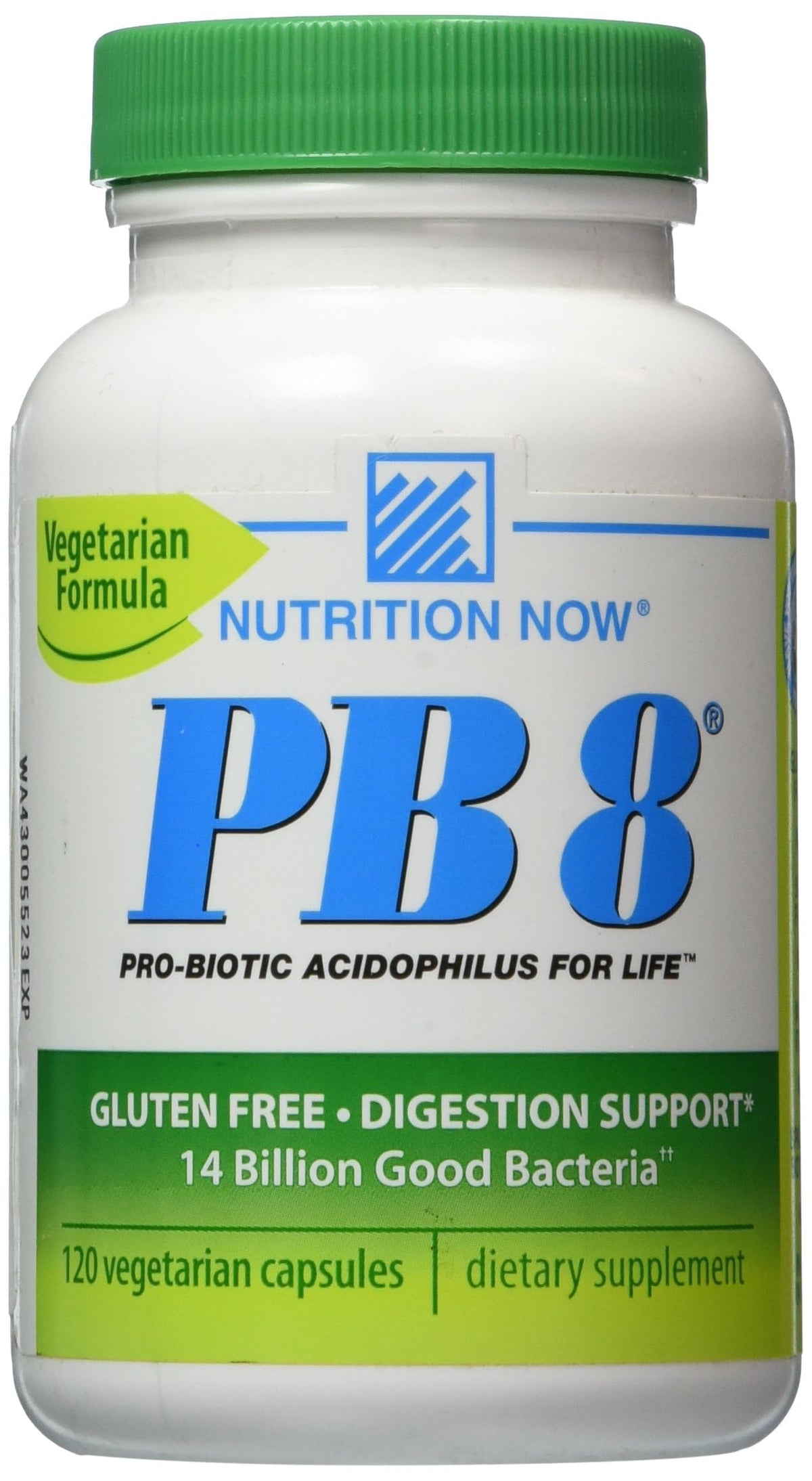 Nutrition Now PB-8 Probiotic Capsules front view with packaging