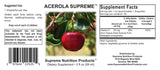 Nutrition Products Acerola Tincture label close-up