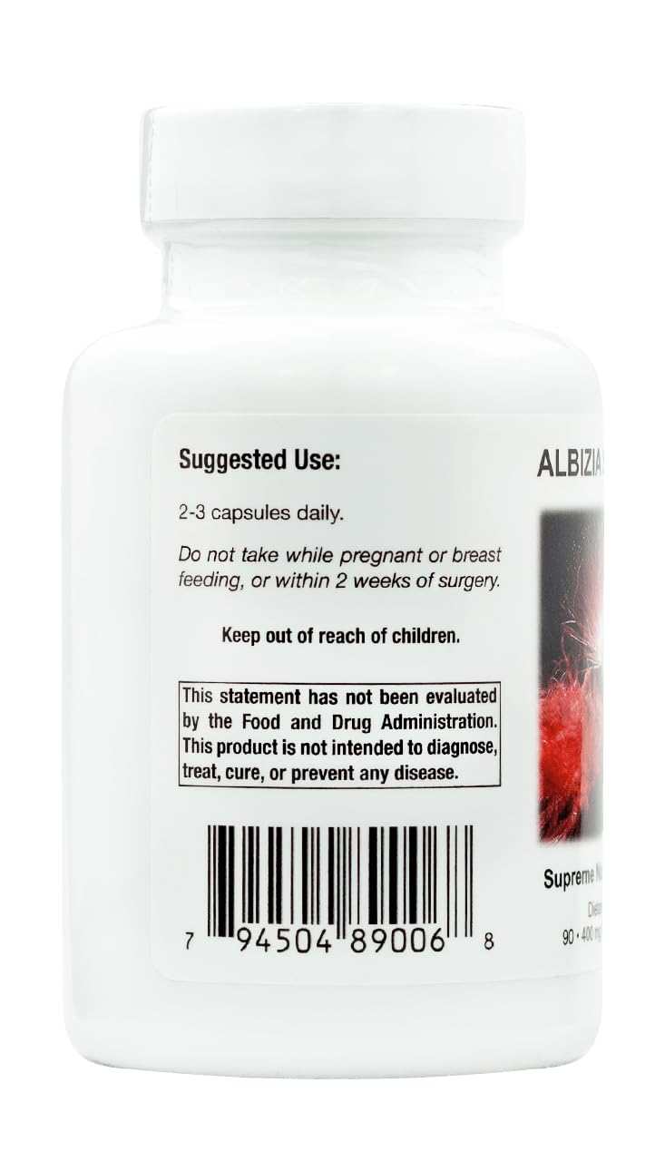 Nutrition Products Albizia 100% Silk Tree Bark capsule close-up