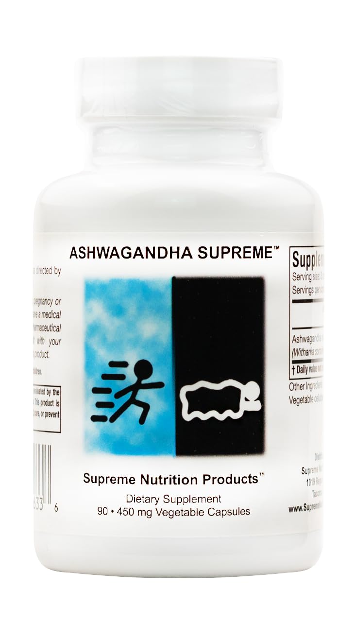 Nutrition Products Ashwagandha 100% Pure Herbal Supplement front view