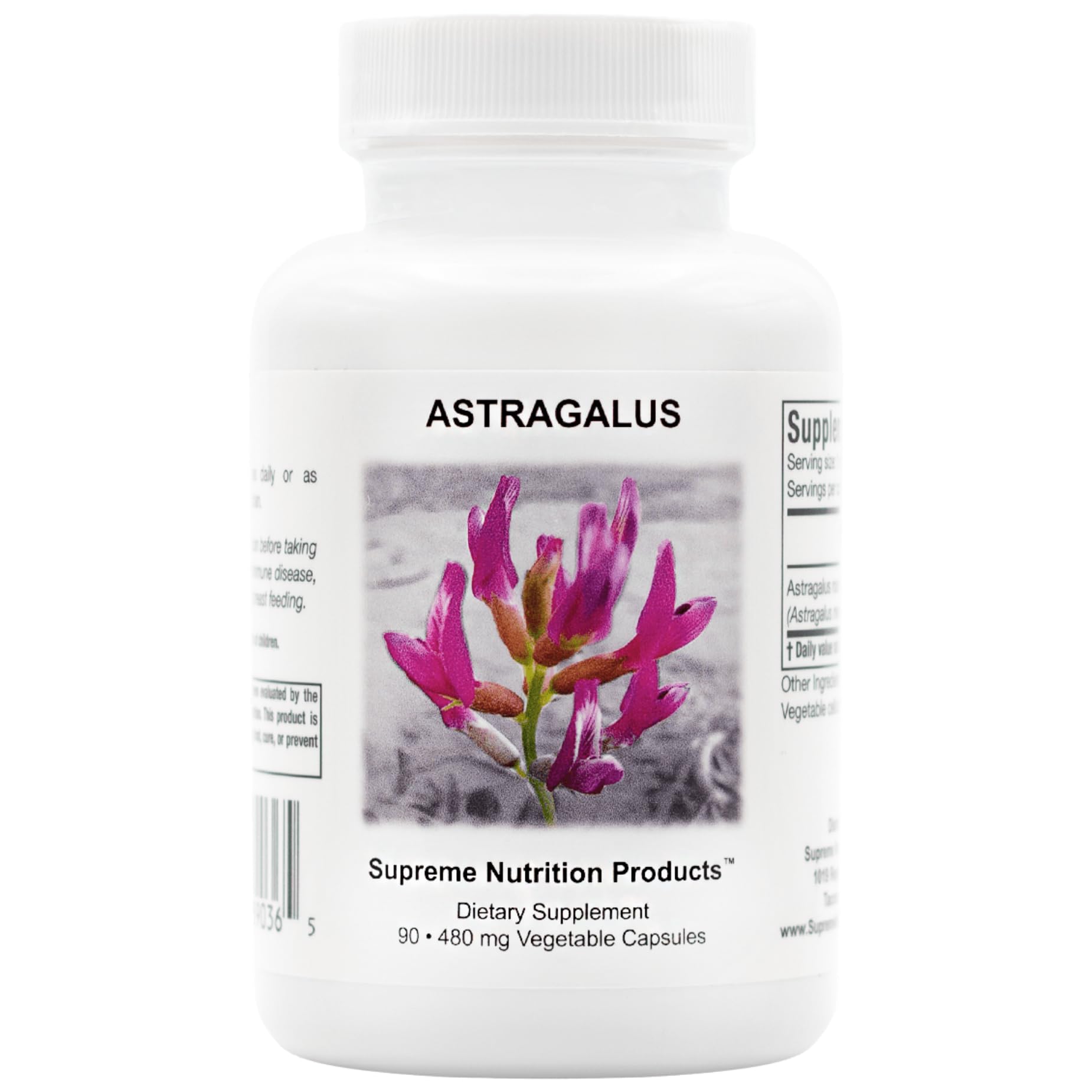 Nutrition Products Astragalus Root Capsules front view