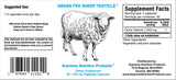 Nutrition Products Ovine Testicle 79g label close-up