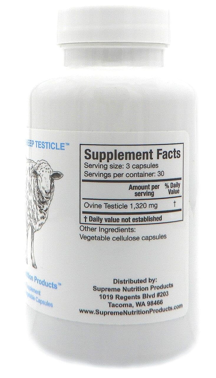 Nutrition Products Ovine Testicle 79g side view