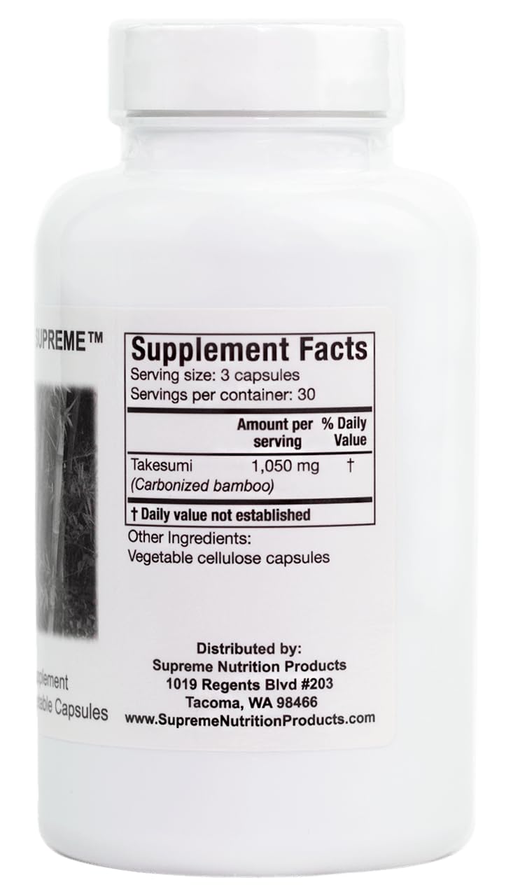 Nutrition Products Takesumi Charcoal Capsules side view