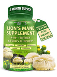 Nutrition Restore Lion's Mane Mushroom Capsules 850mg front view